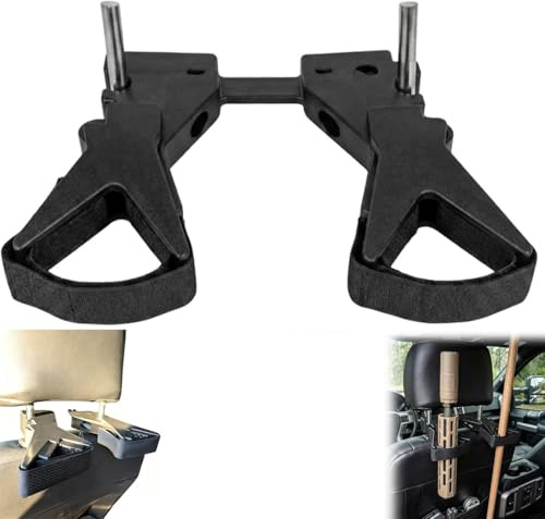 Soporte universal para armas de coche, soporte ajustable para pistolas de vehículo, fácil de instalar, soporte vertical para pistolas verticales, soporte frontal para coche, almacenamiento seguro para