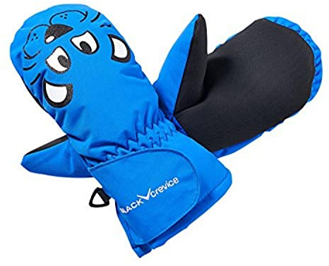Black Crevice Kinder Skifäustlinge, blau, 3