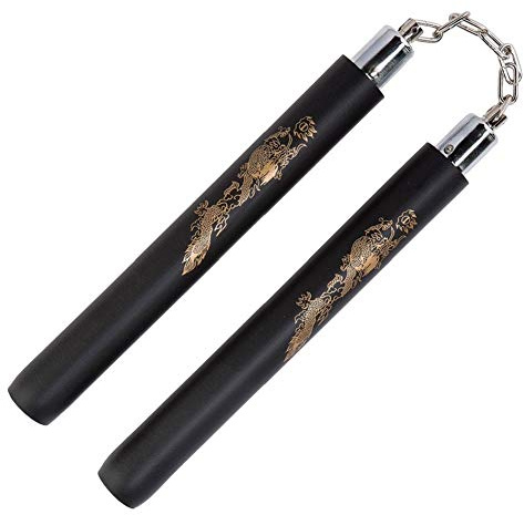 Hilmocho Foam Nunchucks Martial Arts Portable Training Practice Nunchakus for Kids and Beginners