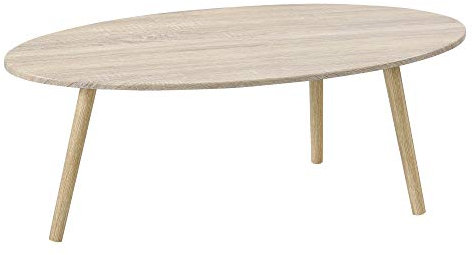 [en.casa] Couchtisch Viborg 109,5 x 59,5 x 39,5 cm Beistelltisch MDF Massivholz Eicheoptik
