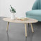 [en.casa] Couchtisch Viborg 109,5 x 59,5 x 39,5 cm Beistelltisch MDF Massivholz Eicheoptik