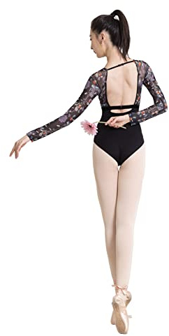 ROYAL SMEELA Maillot Gimnasia Rítmica Mujer - Manga Larga Ballet y Danza Adulto