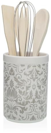Versa Bote para Utensilios de Cocina Damasco Cerámica 10 x 15 x 10 cm