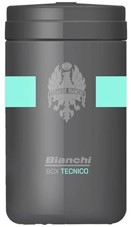 Bianchi - Cantimplora portaobjetos Box técnico, gris, capacidad 400 cm³, peso 64 gramos, código C9010144.