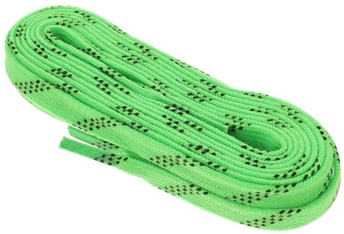JOINPAYA 1 Pair Professional Ice Hockey Skate Laces Waxed Shoelaces Anti-freezing Anti- Shoe Laces for Sports Skiing Hockey (green, 96 Inch)