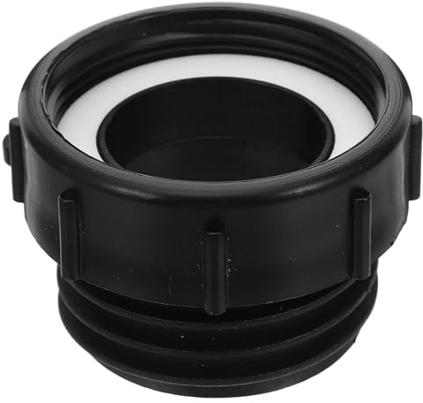 SHINEOFI IBC Tote Adapter Fine Thread to Coarse Thread Converter Black | 60Mm Plastic Water Tank Connector for Garden Hose and Tote Tank Valve Fittings, Easy to Install, Compact for Carrying