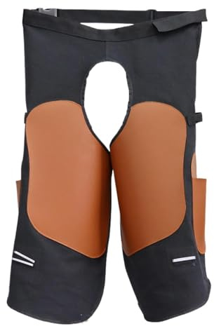 Genérico Delantal de cuero - Protector resistente para herrar caballos de 55,00 pulgadas | Cómodo delantal de herrador: el de piel sintética negro hecho de algodón perlado es ideal para el cuidado