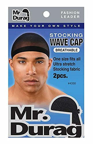 Mr.Durag - 2 x Stocking Wave Cap - Breathable High Quality Ultra Stretch Stocking Fabric No 4330