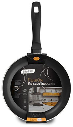 IBILI - Pfanne Fusion, 22 cm, Aluminium, Anti-Haft, geeignet für Induktion, Schwarz