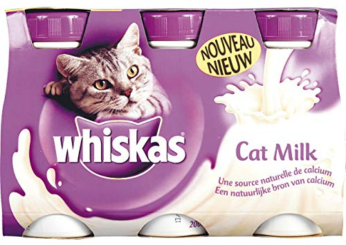 Whiskas – Mjölk kattmjölk för katter – 3 x 200 ml