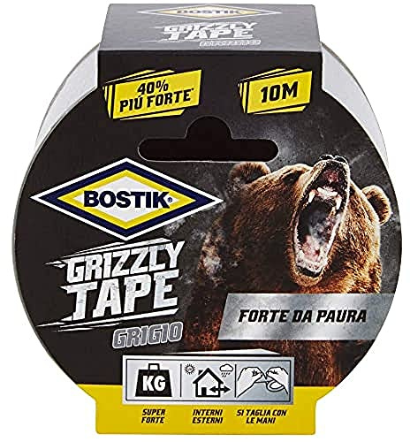 BOSTIK Nastro telato Grizzly Tape grigio 10mt x 50mm, 10 m