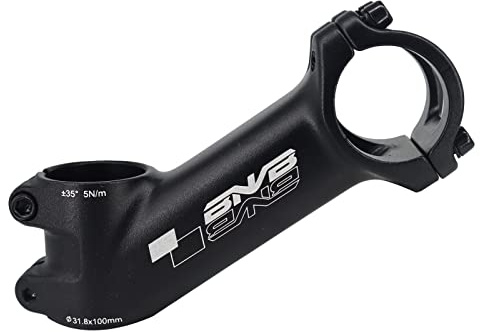 PLATTBK Cykelstam 31,8 mm 35 grader, aluminiumlegering styrstam för mountainbike, vägcykel, BMX, MTB, cykling (110 mm)