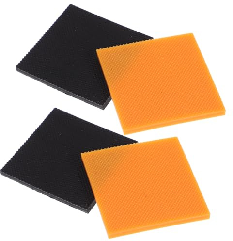 Healeved Lot De 4 Talons De Remplacement Pour Chaussures Femme Coussinets Antidérapants Pour Talons Hauts Carrés Réparation Talon Chaussure Réduction Du Bruit Taille 2.36X2.36X0.20 in
