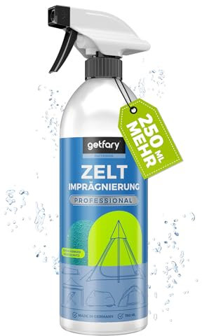 getfary Spray impermeabilizante para tiendas de campaña y pabellones 750 ml – Premium Spray On impregnación para exteriores
