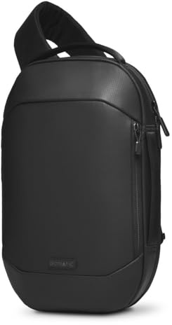 Gomatic Sac bandoulière RS Navigator 10 L – Sac anti‑vol étanche, RFID, sac porté en travers – Compartiment PC 14″, pochette tech, EDC pouch parfait pour voyage & quotidien