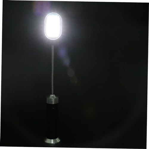 OSALADI Lampada Da Campeggio A Led Con Tubo Flessibile Da 15 Led Strumento Di Fissaggio Per Torcia Elettrica Pieghevole Piccola Lampada Da Scrivania Nera