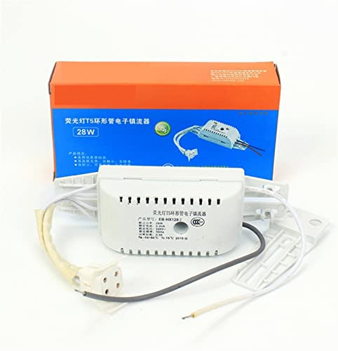 YELEMEABHB Lighting T5 Ring Tube Electronic Ballast Ceiling Lamp Accessories Fluorescent Lamp Rectifier 28W 32W 40W Ballast(28W Ballast)