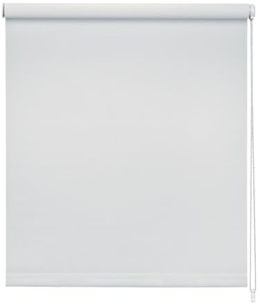 Tenda a Rullo Filtrante – Oscuramento Leggero, Tessuto Tecnico, Meccanismo a Catenella – Per Cucina, Camera, Ufficio – Bianco, 90 x 252 cm