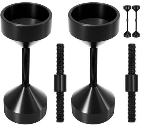 Kingdder 5/8 - 3 Extra Large Threaded Two Hole Pins Suitable for 5/8 to 3 Flanges with Extension Rods CNC Precision Manufacturing
