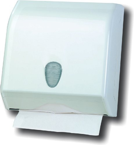 DISPENSER DISTRIBUTORE PORTA ASCIUGAMANI IN CARTA A SALVIETTE BIANCO A MURO