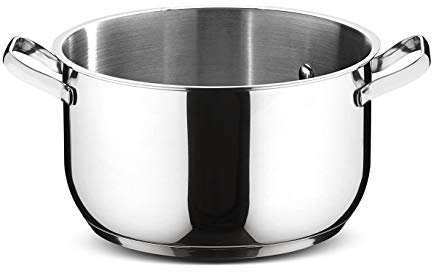 Lagostina Sfiziosa Casseruola, Acciaio Inossidabile, Grigio, 20 cm