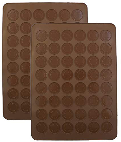 Suiwotin Macaron, tappetino in silicone antiaderente, senza BPA, per macaron, set di 2