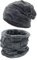 UPhitnis Mütze Beanie Herren Winter-Long Slouch Wintermütze Haube Herren-Beanie Damen mit Kariert Sehr Weichem Fleecefutter