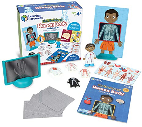 Learning Resources Kit d’activités du Corps Humain Skill Builders, activités d’Apprentissage, Science préscolaire, Livre d’activités préscolaires, Parties du Corps Humain pour Les Enfants, 4+