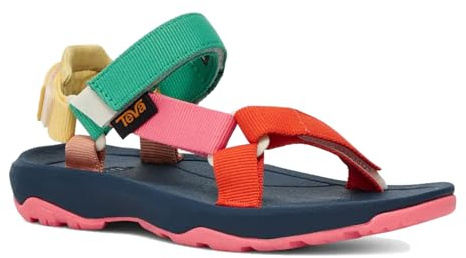 Teva Unisex-Child Casual Sandal, Popcorn Multi, 7 Big Kid