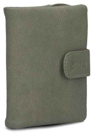 Zwei kleine Damen Geldbörse M.Wallet MW5 Portemonnaie aus weichem Kunstleder, Geldbeutel mit Druckknopf & Reißverschluss-Münzfach, 6 Kartenfächern, 4 Einsteckfächern, 1 Scheinfach (Fango)