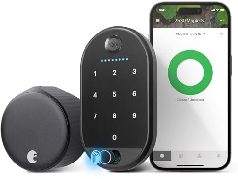 Yale August Wi-Fi Smart Lock with Keypad Touch in Black