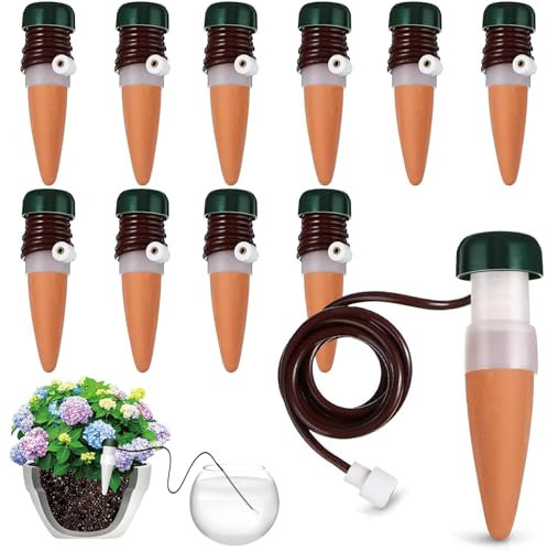 Sunshine smile 10 distributori d'acqua per piante d'appartamento, sistema di irrigazione per balcone, irrigazione automatica