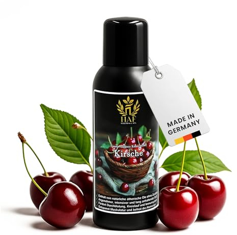 HAF Sauna Concentrato per infusione di ciliegia, 250 ml, profumo per sauna con oli essenziali naturali, infuso per sauna senza additivi artificiali, olio per sauna per un profumo intenso e duraturo