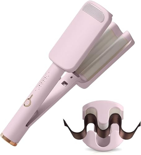 Livoravoli Hair Waver Crimper, 32mm Waver Curling Iron with 4 Temperature Settings, Beach Wave Hair Curler Curling Wand for Short and Long Hair