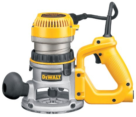 DEWALT DW618D 2-1/4 HP Electronic Variable Speed D-Handle Router with Soft Start