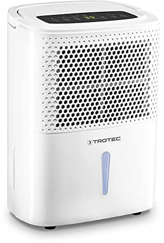 TROTEC TTK 26 E Déshumidificateur d'air, Déshumidificateur Electrique, Déshumidificateur Portable, Absorbeur d'humidité, Déshumidification max. 10 l/j, pour 15 m² max.