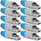 NAUC CAT 8 RJ45 Netzwerkstecker - 10x RJ45 Stecker Steckverbinder - mit Zugentlastung - geschirmt - werkzeuglos - CAT 8 CAT8.1 LAN Netzwerkkabel Stecker