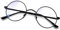 KANASTAL Runde Blaulichtfilter Brille Damen Herren Retro Vintage Blaulichtbrille Ohne Stärke für PC/Handy/TV/Gaming UV 400 Schutz, Matt Schwarz Rahmen