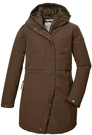G.I.G.A. DX Femme Veste d'hiver/parka fonctionnelle avec capuche GW 41 WMN PRK, brown, 50, 40834-000