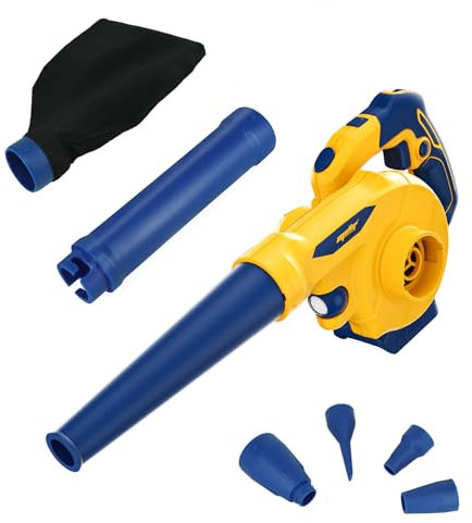 Mellif Cordless Leaf Blower,3-In-1 Electric Leaf Blower & Garden Vacuum Cleaner & Air Pump with Brushless Motor Led Light,Rotatable Design & Variable Airspeed