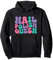 Nagellack Queen Damen Retro Vintage Wellig Groovy Pullover Hoodie