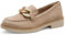 Tamaris Comfort Damen Slipper aus Leder Elegant, Beige (Beige Suede), 42 EU