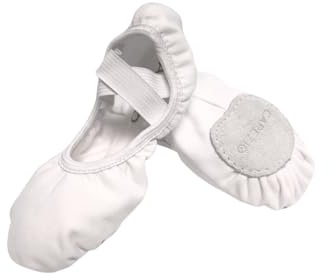 Capezio Stella - Scarpe da Balletto in Tela, Colore: Bianco, 11,5 m