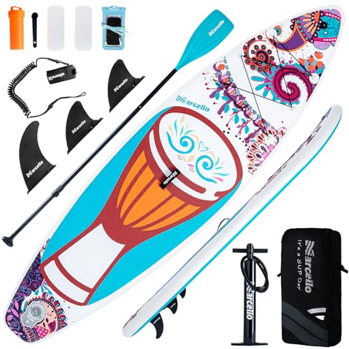 Paddle board, 10’6 x 33 x 6 Ultra-Wide Inflatable Paddle Board for Adults