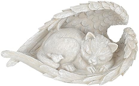 CVUTOVO Statua Commemorativa in Resina Pietra per Lapide Ornamentale per Animali Domestici Decorazione da