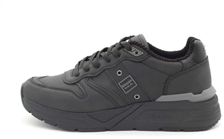 Blauer F5ray04 Sneakers Con Lacci In Ecopelle Da Uomo BLACK 43