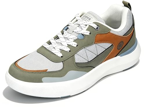 LEOSS ORIGINAL Scarpe da Ginnastica Uomo Antiscivolo Traspiranti E Resistenti per Lavoro E Tempo Libero (Verde, 43 EU, MLE260295-15)