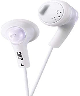 JVC Gumy HA-F160 - Auriculares In Ear con Cable de 1 metro para Android, iPhone, Ordenadores, Portátiles, Consolas y más (Imán de Neodimio, Jack de 3,5 mm, 15 Hz - 20 KHz), Color Blanco