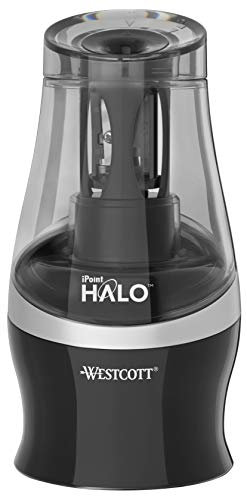 Westcott E-55050 00 iPoint HALO batteriebetriebener Anspitzer, schwarz
