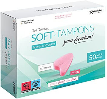 JOYDIVISION Soft-Tamponsmini – fadenlose Tampons, 50er Schachtel